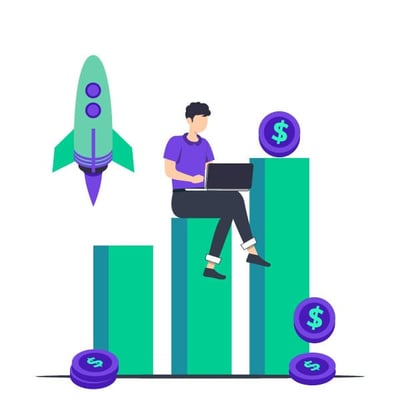 startup founder financing illustration