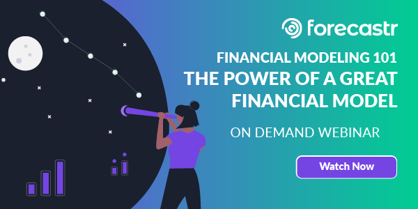 Banner: Financial modeling webinar
