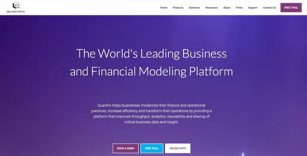 Quantrix-financial-modeling-platform