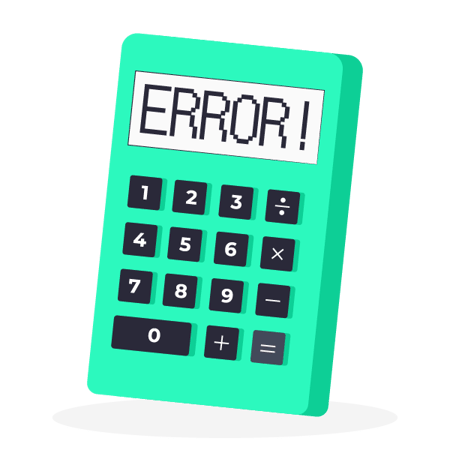 Illustration: Calculate startup valuation with an error on the calculator