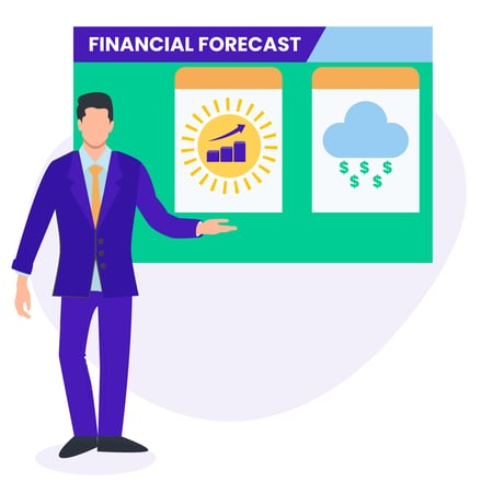 Illustration: Financial forecast