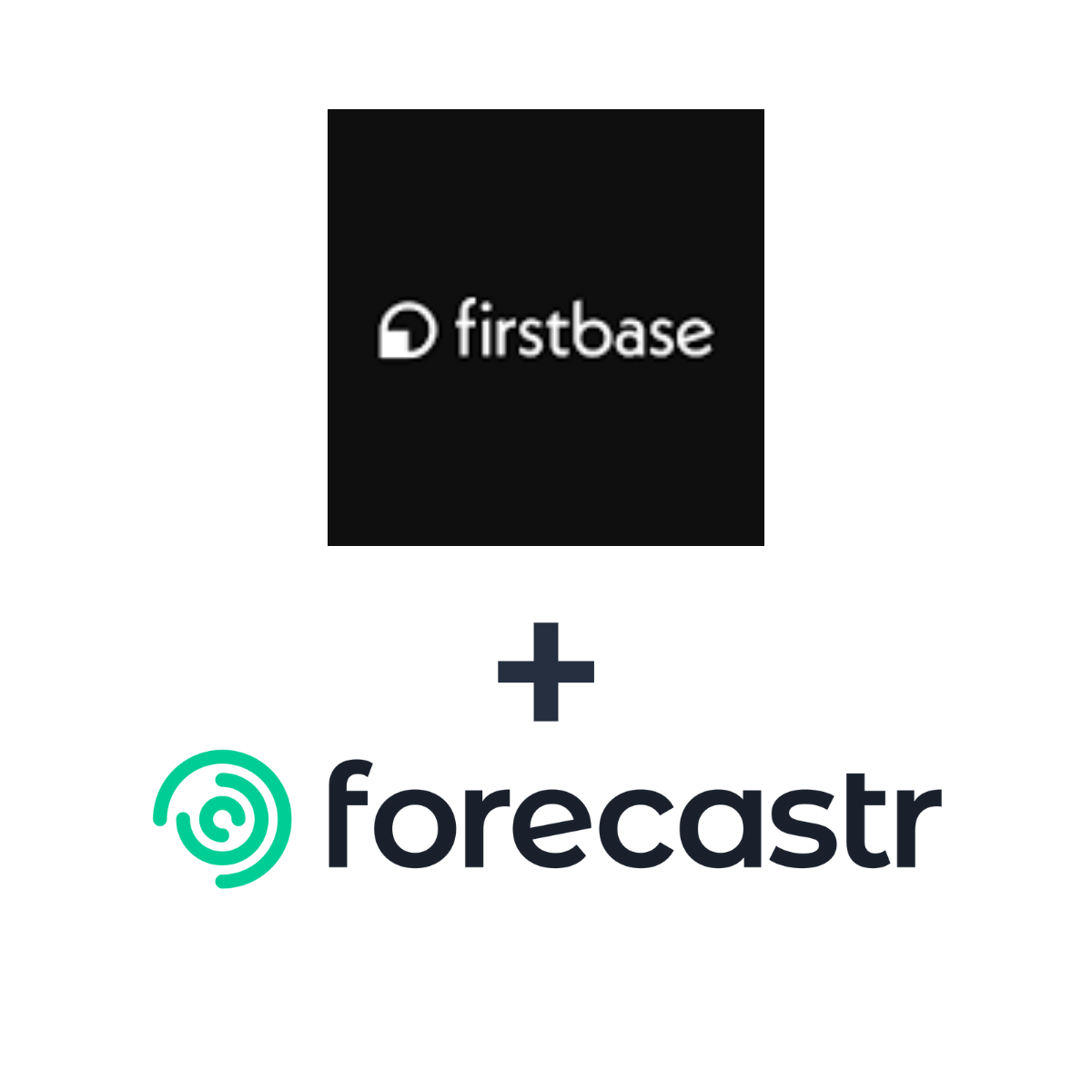 Partnership logos: Forecastr + Firstbase
