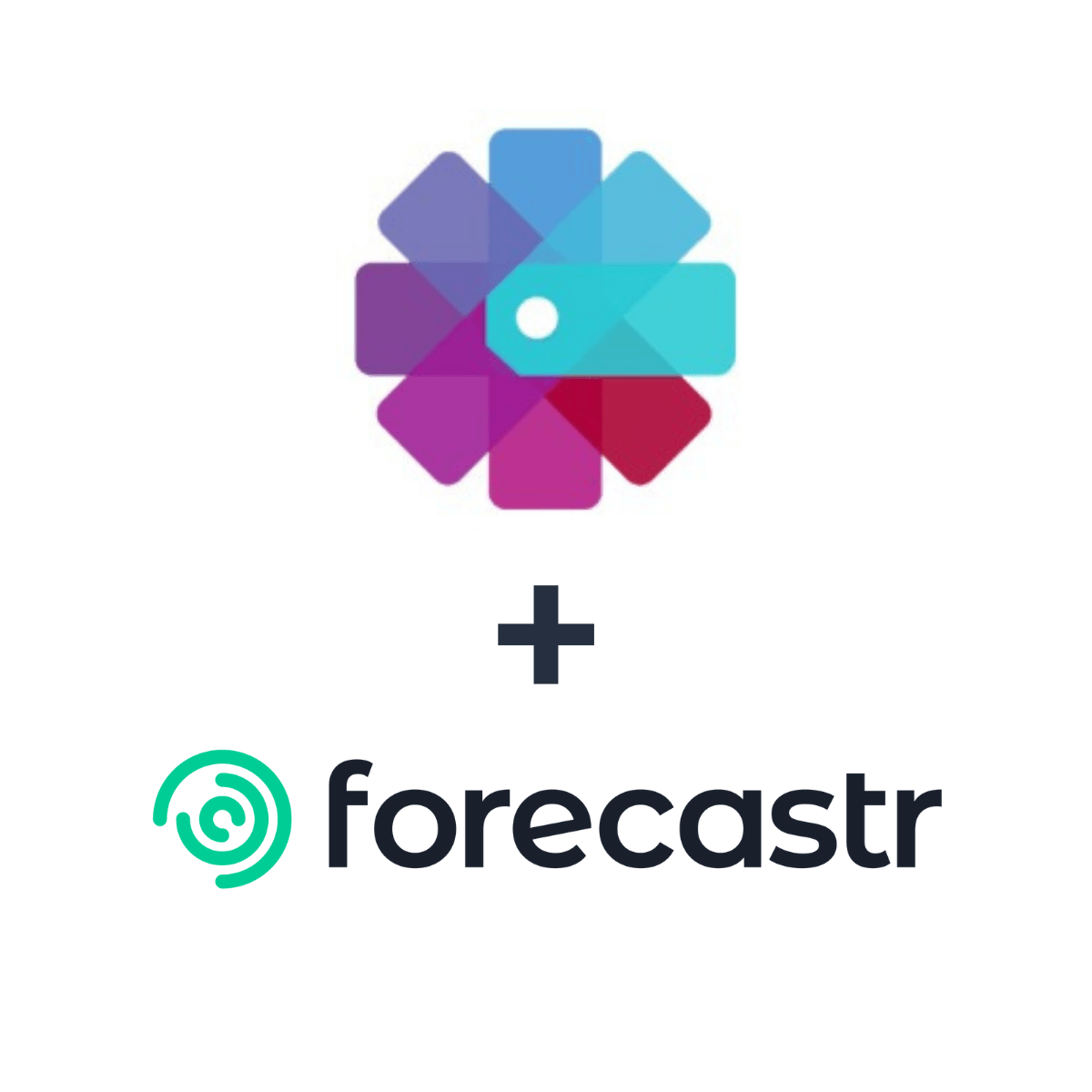 Partnership logos: Forecastr + Kickfurther
