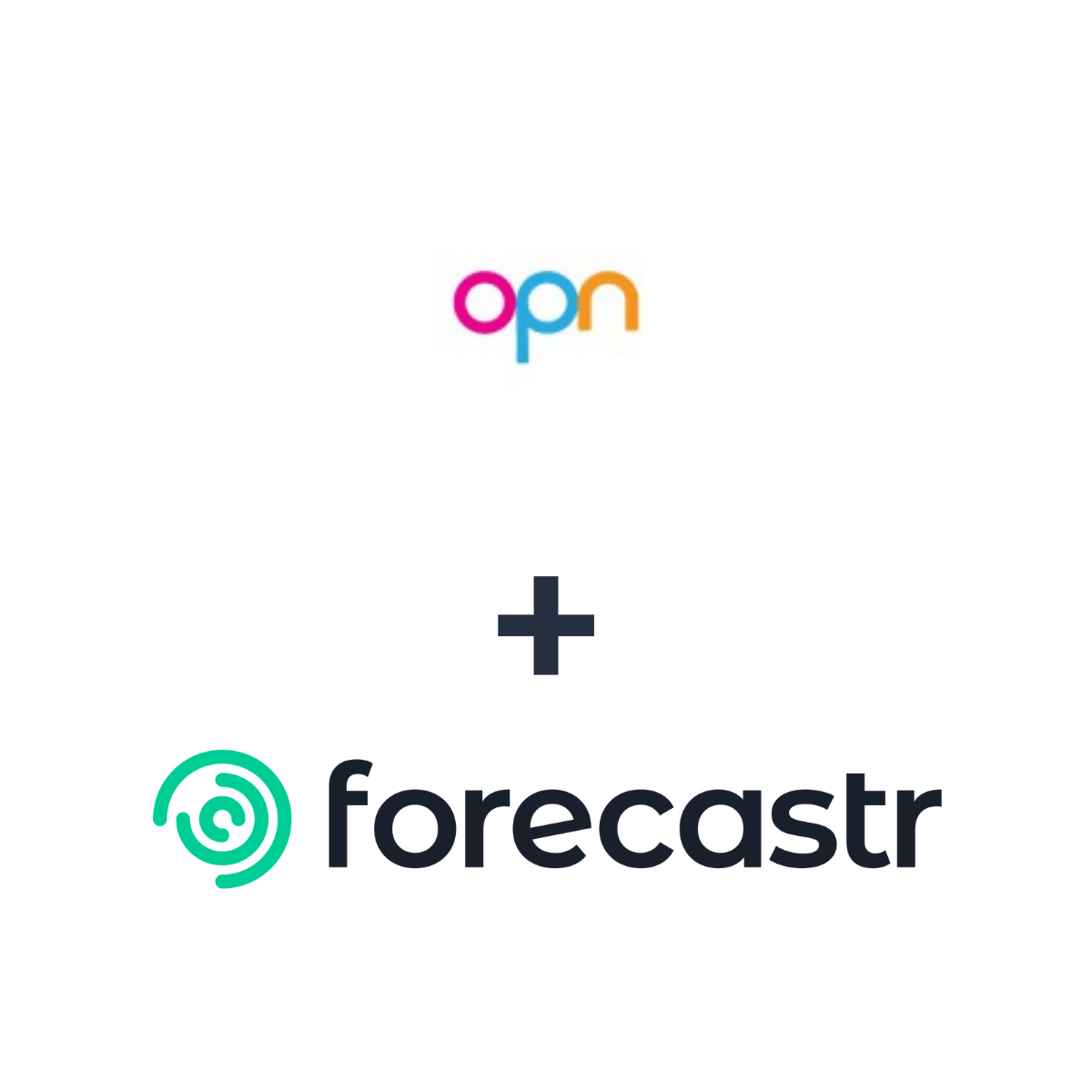 Partnership logos: Forecastr + Open People Network