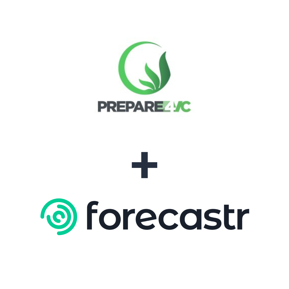 Partnership logos: Forecastr + Prepare 4 VC