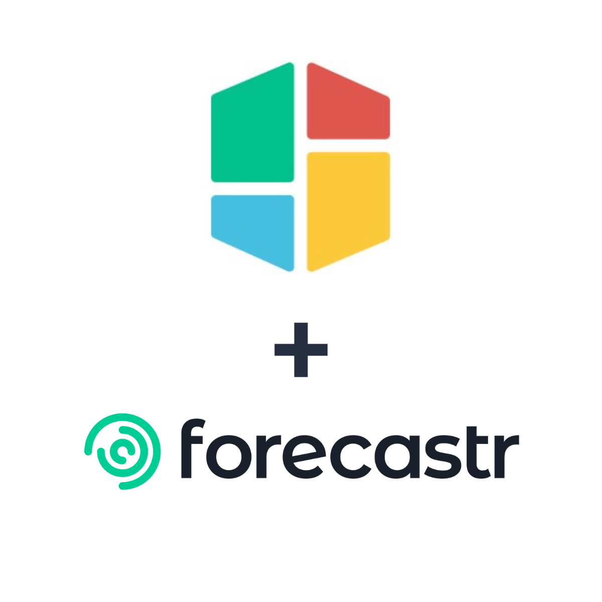 Partnership logos: Forecastr + Startup Stack