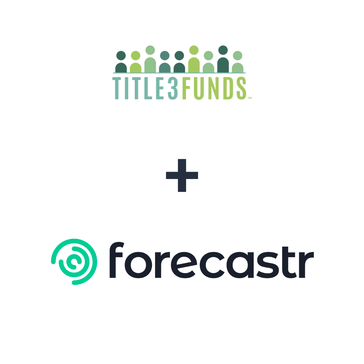 Partnership logos: Forecastr + Title3Funds